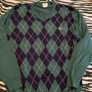Lacoste argyle men’s sweater